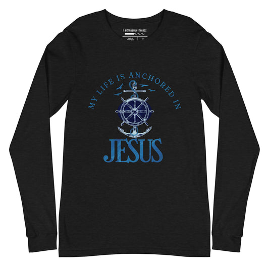 Anchored In Jesus Christian Long Sleeve Tee