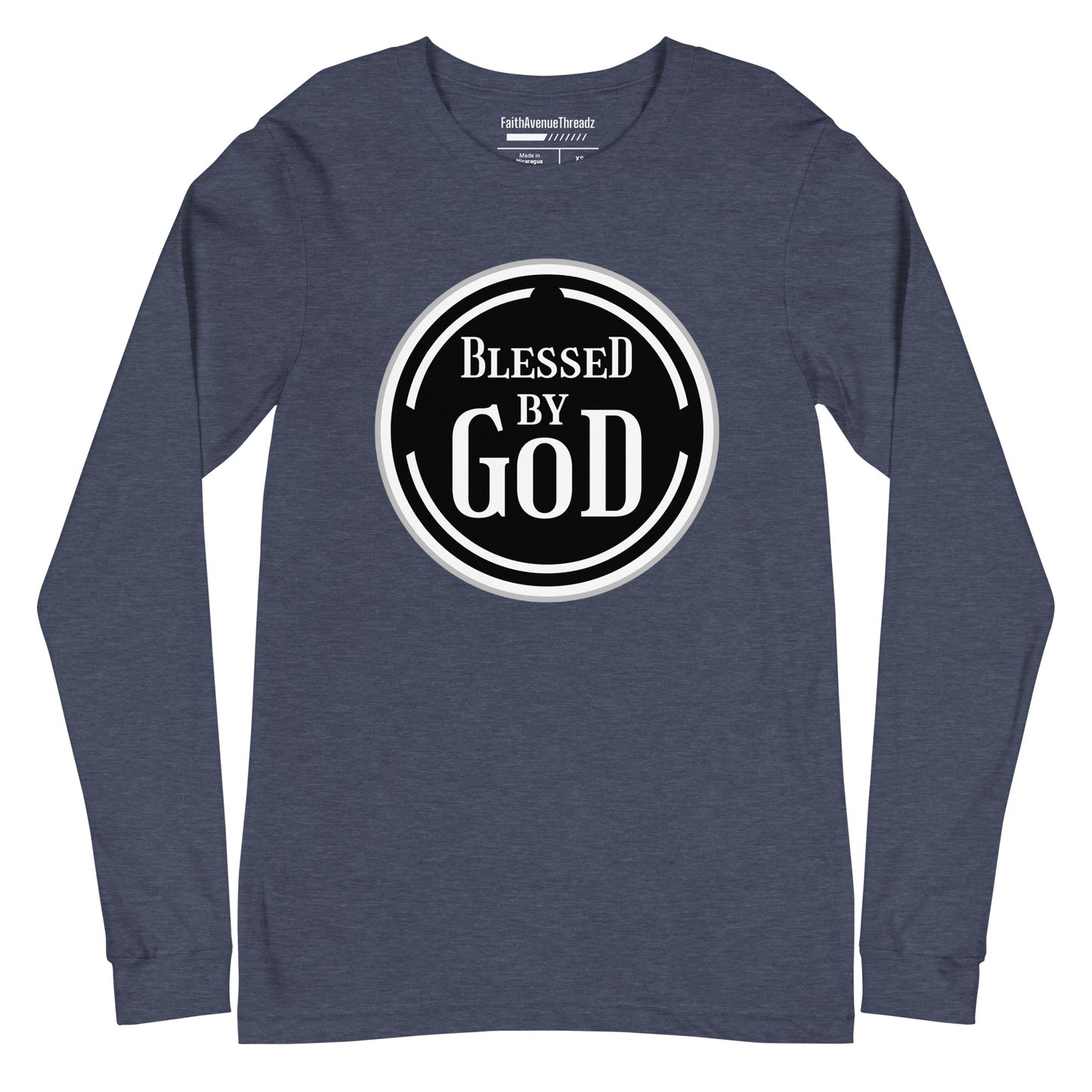 Blessed By God Christian Long Sleeve Tee