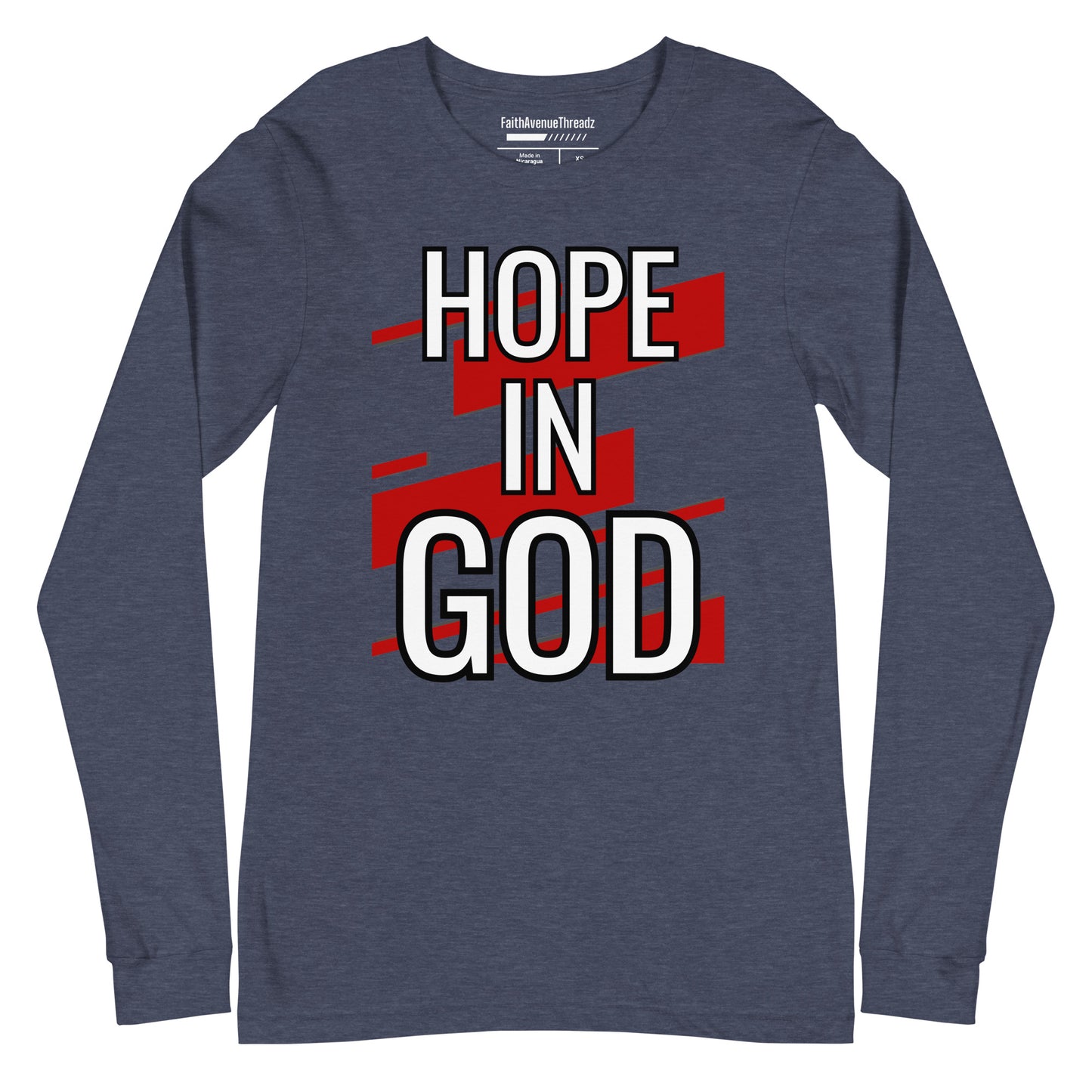 Hope In God Christian Long Sleeve Tee