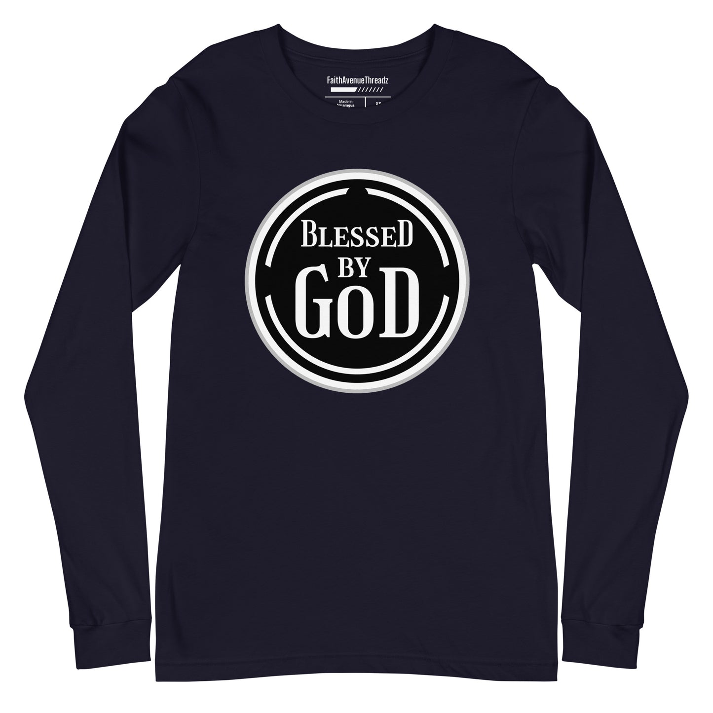 Blessed By God Christian Long Sleeve Tee