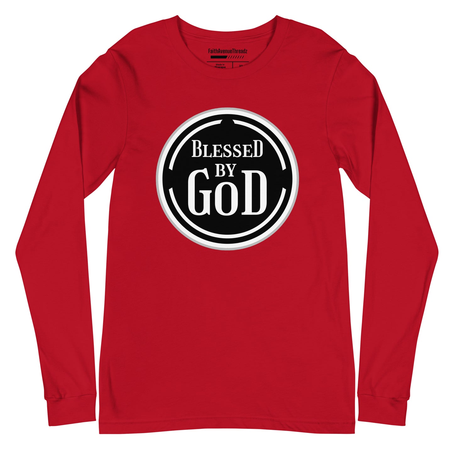 Blessed By God Christian Long Sleeve Tee