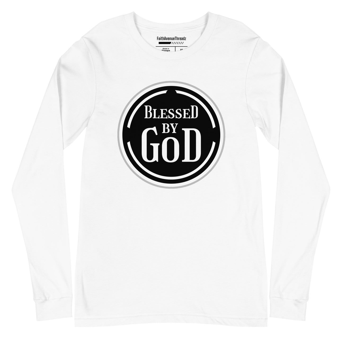 Blessed By God Christian Long Sleeve Tee