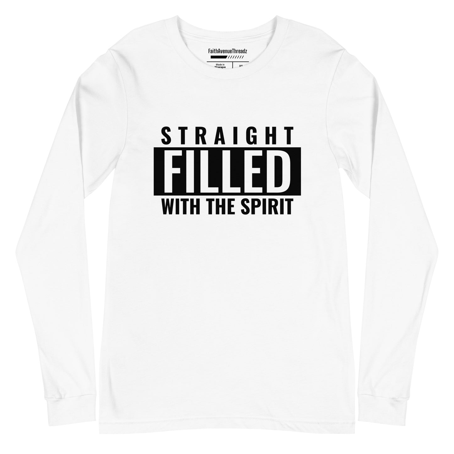 Filled With The Spirit Christian Long Sleeve Tee