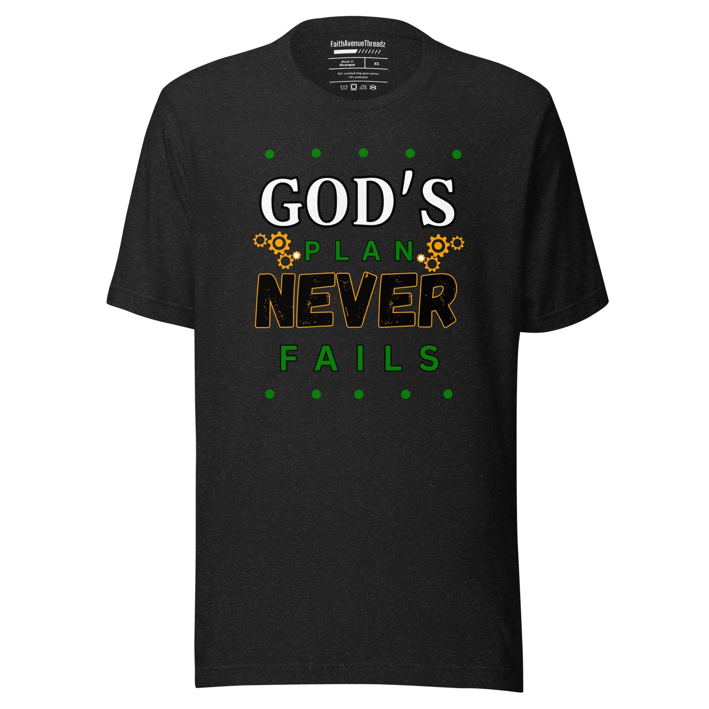 God's Plan Never Fails Christian T-shirt