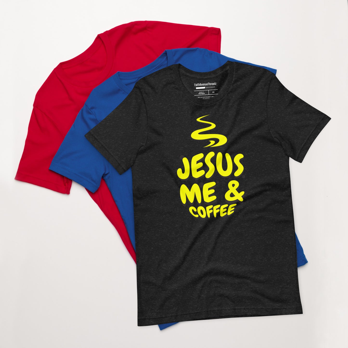 Jesus Me And Coffee Christian T-shirt