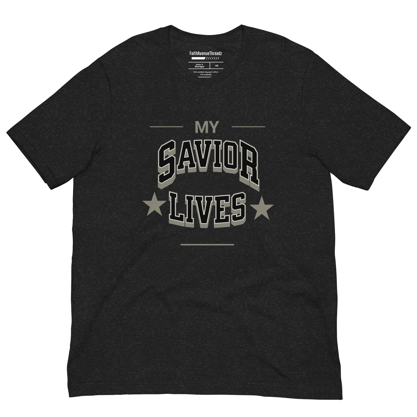 My Savior Lives Christian T-shirt