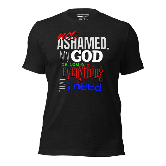 Not Ashamed Christian T-shirt