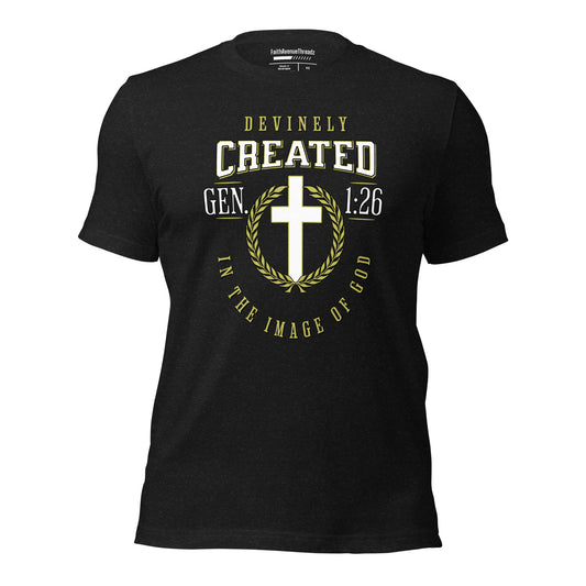 Created in God's Image Christian T-shirt