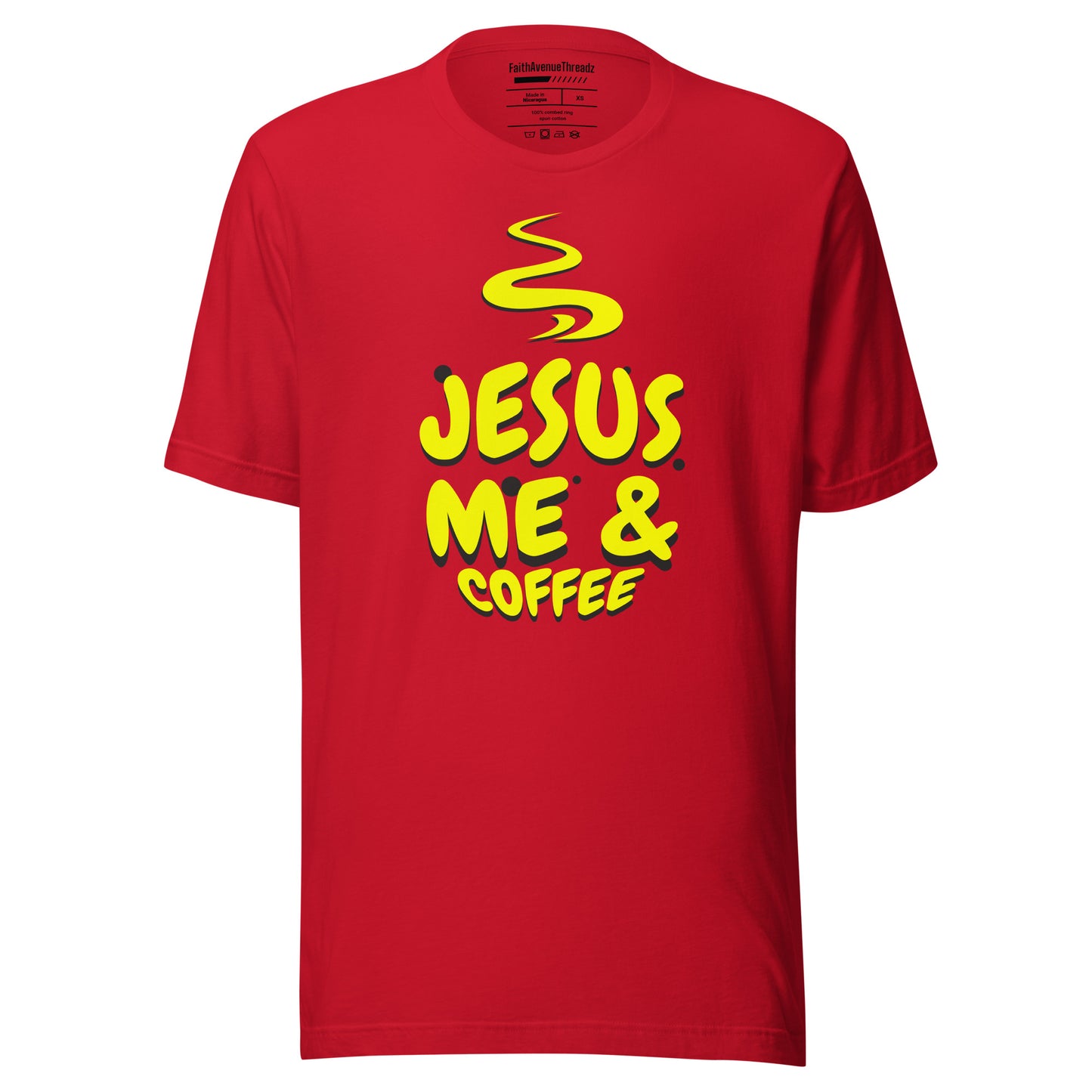 Jesus Me And Coffee Christian T-shirt