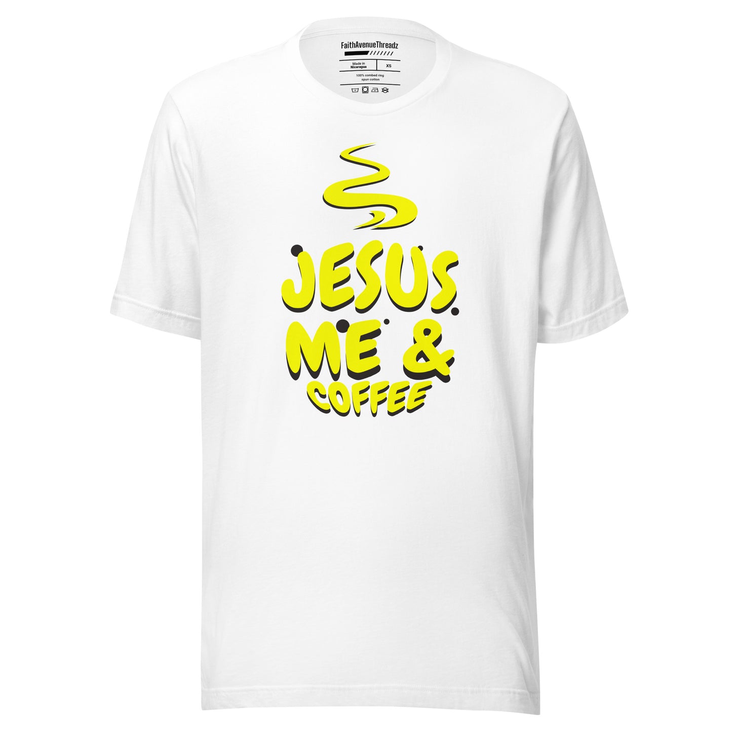 Jesus Me And Coffee Christian T-shirt