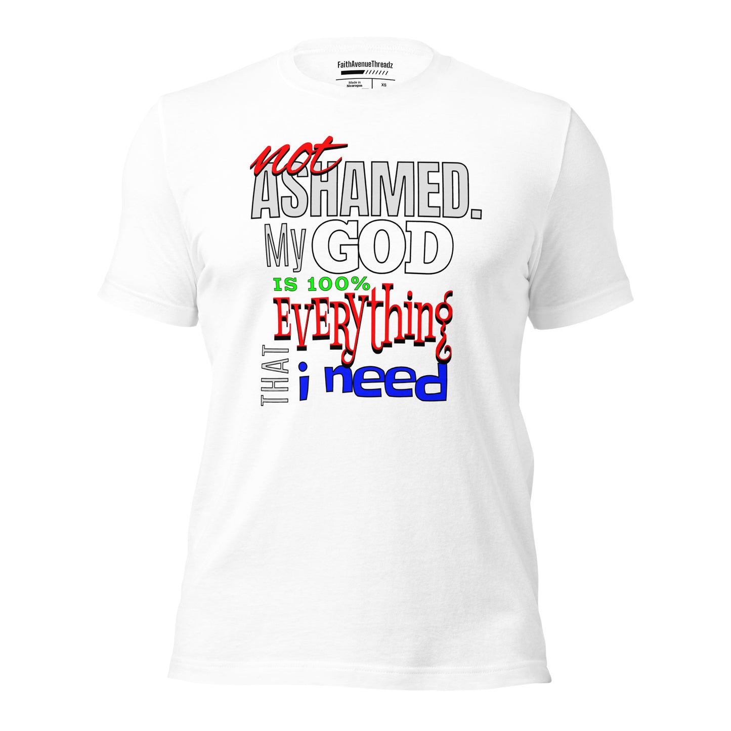 Not Ashamed Christian T-shirt