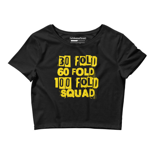 30 Fold, 60 Fold, 100 Fold Squad Christian Crop Top