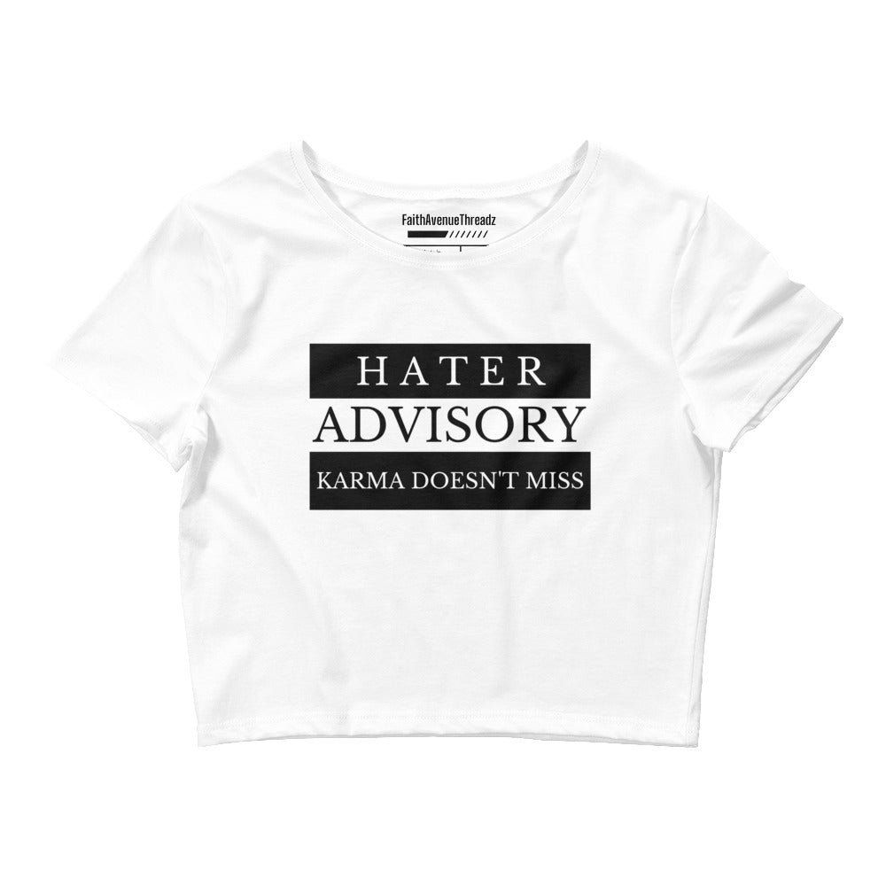 Hater Advisory Christian Crop Top