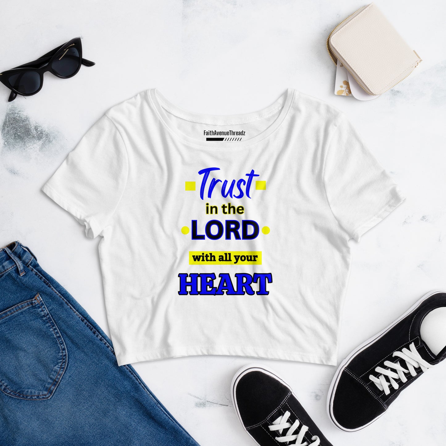 Trust In The Lord Christian Crop Top